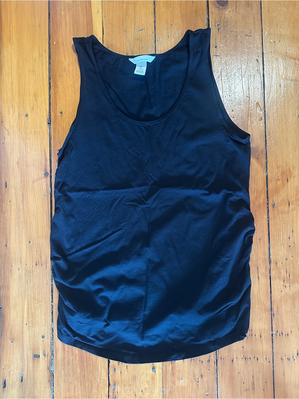 H&M Smocked Black Maternity Tank